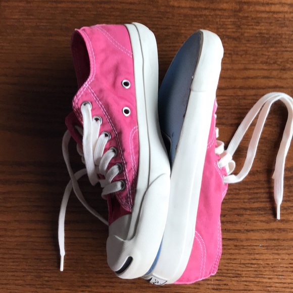 Converse Jack Purcell low top pink canvas badminton shoes EUC - Picture 4 of 11